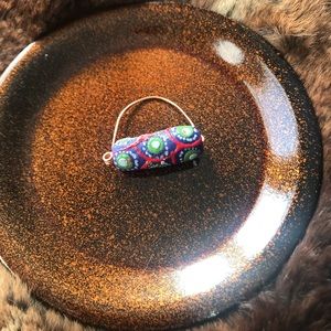Handmade African glass beaded ring